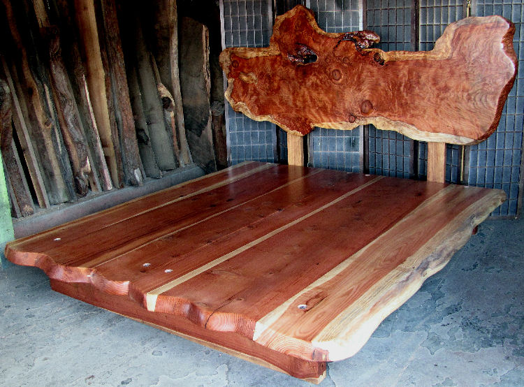 Redwood Burl Bed