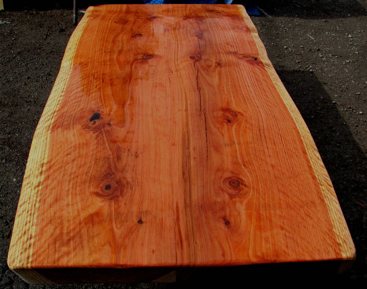 Bookmatch Redwood Log Slab