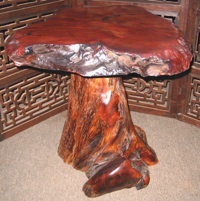 Redwood Burl End Table -SOLD!