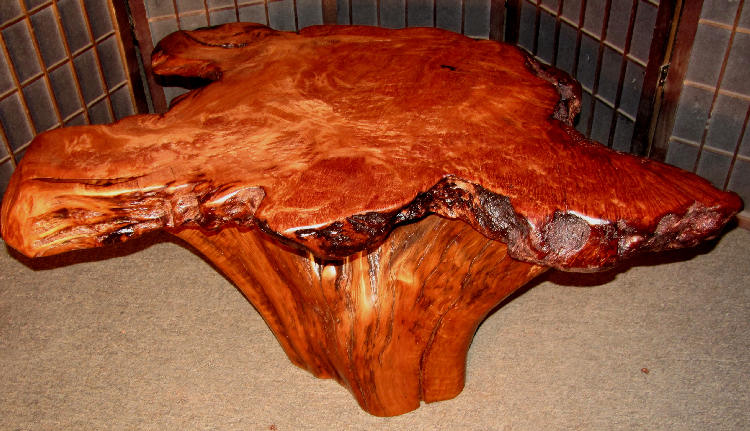 Redwood Lace Burl Table 