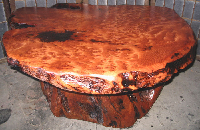 Redwood Burl Coffee Table -SOLD!
