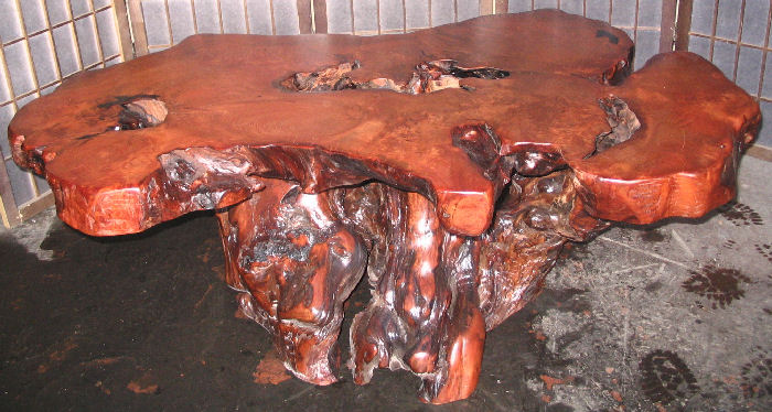 Redwood Burl Coffee Table -SOLD!