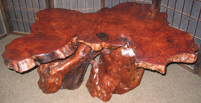 Redwood Burl Birdseye Coffee Table -SOLD!