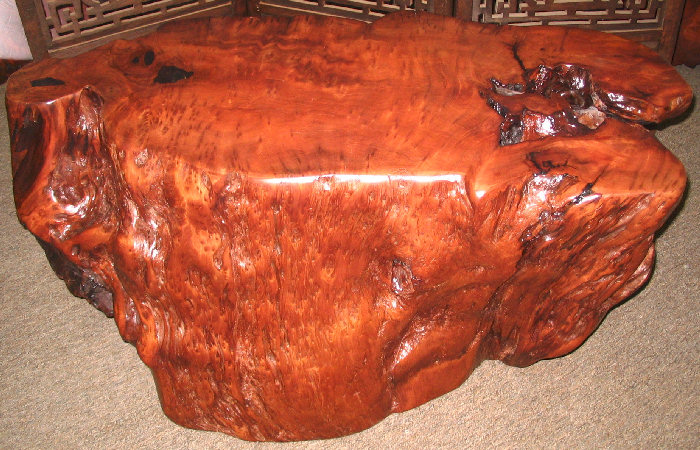 One-Piece Redwood Burl Coffee Table -SOLD!