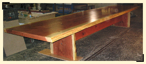 Redwood Trestle Table