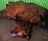 redwood burl table custom furniture